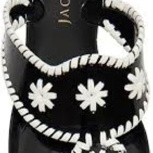 Jack Rogers Black and Cream Sandals